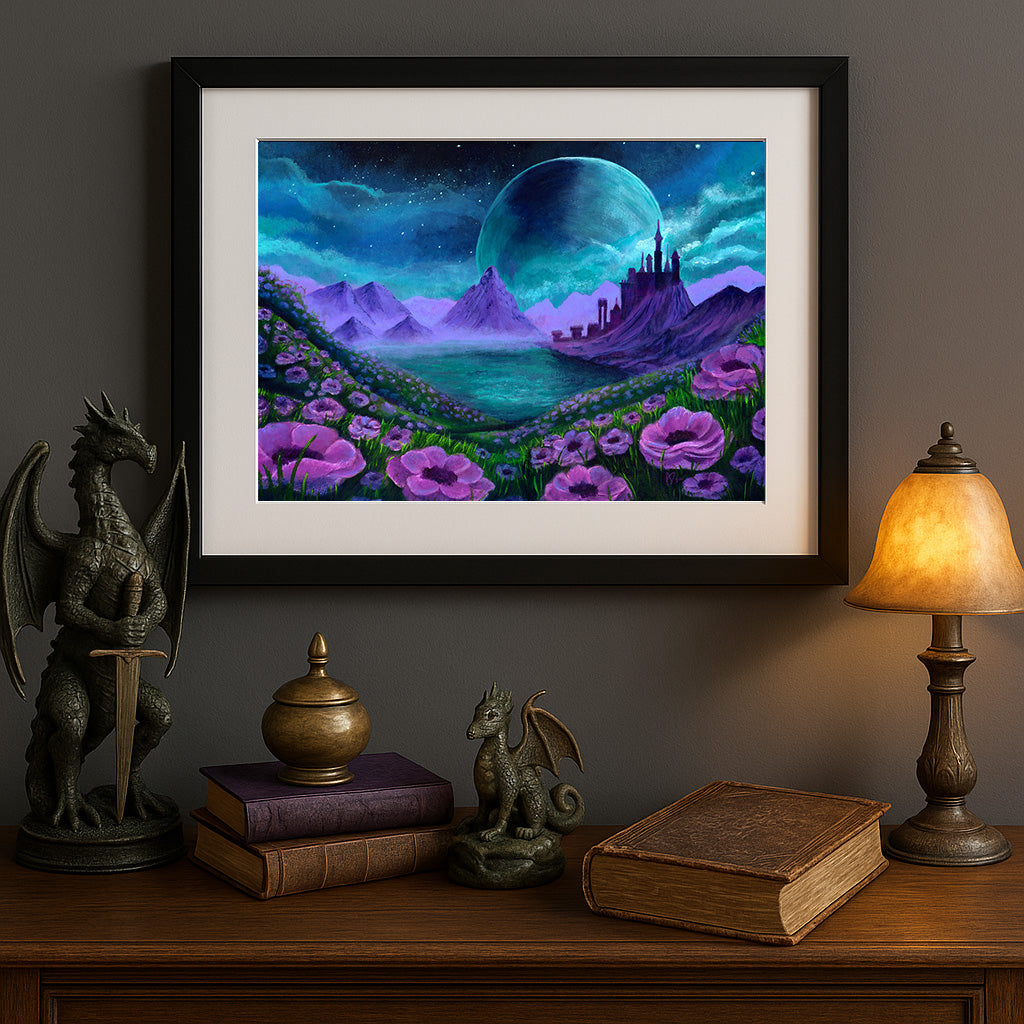 Blooms by Moonlight – Fantasy Art Print