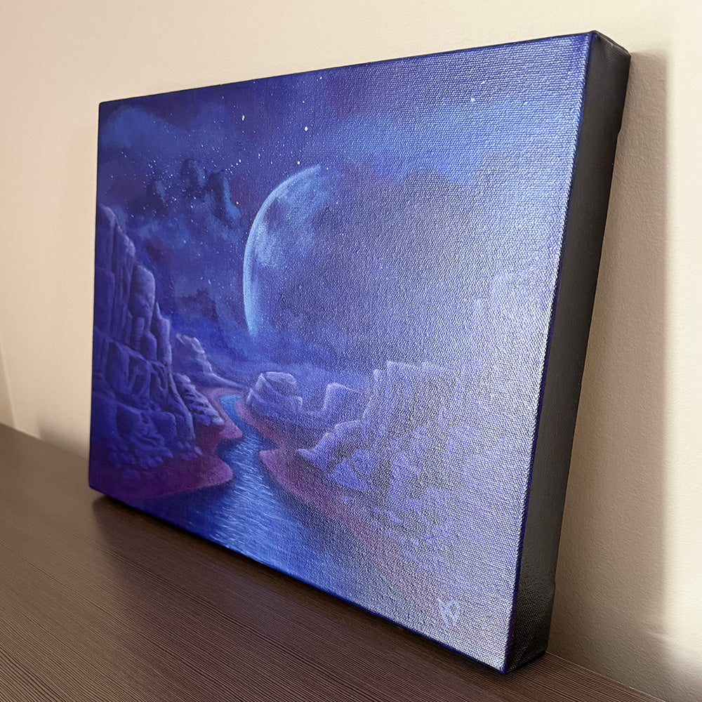 Purple Canyon - Original Acrylic Painting