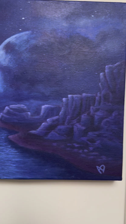 Purple Canyon - Original Acrylic Painting